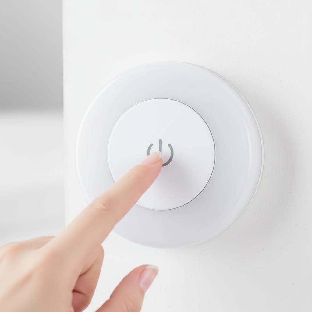 Luz Noturna LED USB com Sensor Tátil