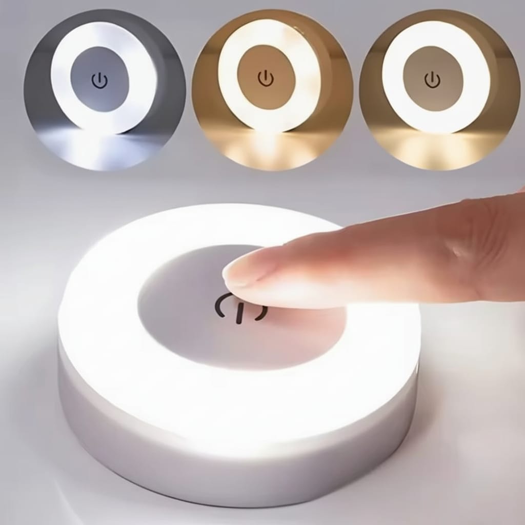 Luz Noturna LED USB com Sensor Tátil