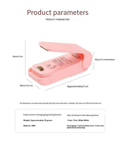 Selador de Sacos Recarregável